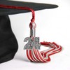 Endea Graduation Mixed Double Color Tassel with Silver Bling Charm