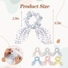 6 PCS Bow Silk Scrunchies, Hair Ties with Bows, Hair