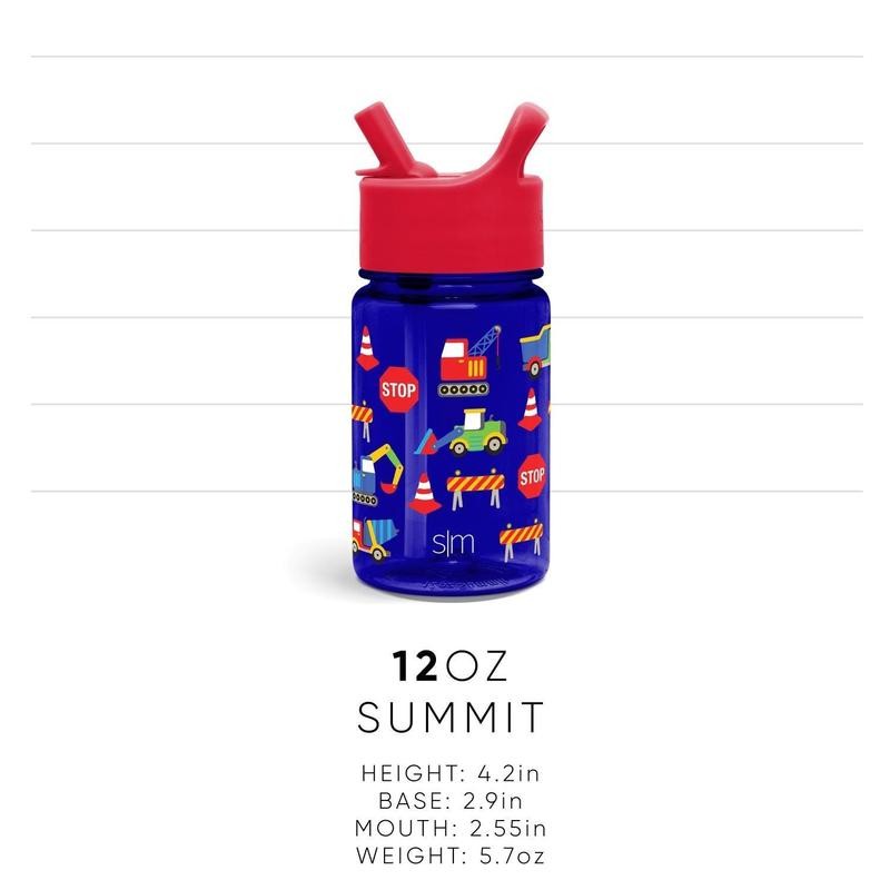 Simple Modern Kids Summit Plastic Water Bottle with Leak Proof