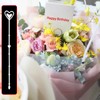Savagrow 80Pcs Floral Place Card Holder 13 Inch Table Flower