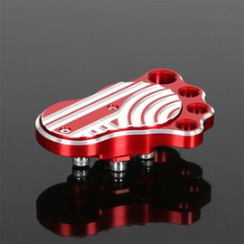 monkey 125 Brake Pedal Peg Pad Compatible with Monkey125 JB02 JB03 2018-2024 Super Cub C125 Dax125 Grom JC61 JC75 JC92 CT125 Hunter Cub CNC 3D Cleats Non-Slip Brake Footpeg Pads Red