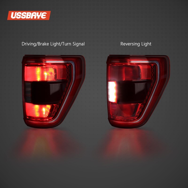 Tail Lights Compatible with 2021 2022 2023 Ford F150 XL/STX/XLT