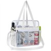 Oraben Clear Bag Stadium Approved 12x6x12 Tote Bag with Removable