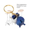 Mini Drums Keychain Attractive High Strength Metal Portable Mini Instrument