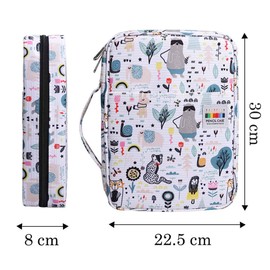 Jakago Pencil Case for 220 Coloured Pencils, Large Capacity with Slot, Waterproof Pouch for Watercolour Pencils and Markers and Gel Pens, Great Gift for Students, Artists