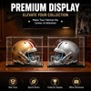 Hushee 2 Pack Mini Football Helmet Display Case with Mirror