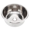 11.6x11.6x5.1in Stainless Steel Round Sink Single RV Kitchen Sink Single