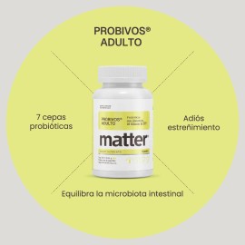 Matter Probivos Adultos Probióticos Con Glutamina 45 Cap Sabor Sin Sabor
