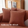 Pillow Covers 45x45 cm Set of 2, Chenille Pillow Covers