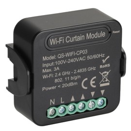 WiFi Curtain Module Wireless APP Remote Control Smart Curtains Breaker Switch 100‑240VAC