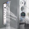 FUZ Stainless Steel 6 Functions Shower Panel Tower LED Rainfall