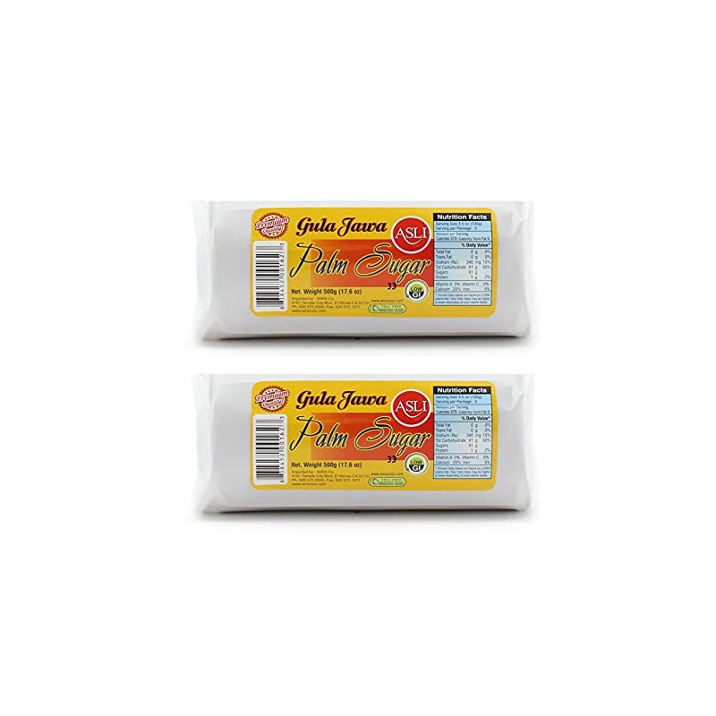 Asli Gula Jawa Big - 17.6 oz [Pack of 2]