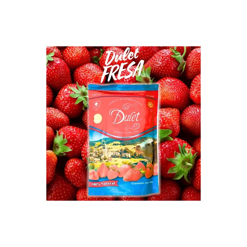 2 Dulet Fresa Lactosuero Deshidratado Suizo 100% Original