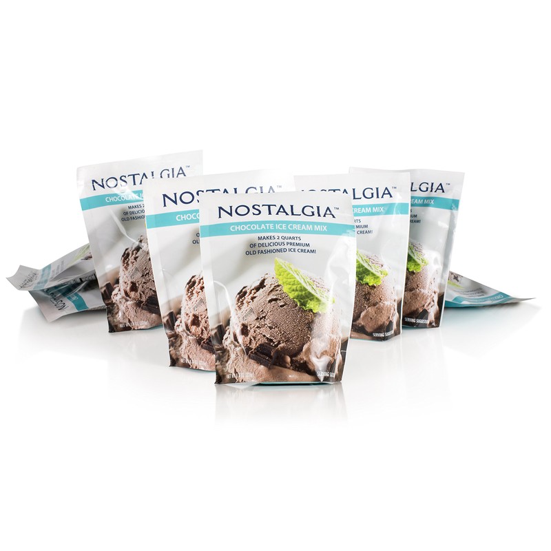 Nostalgia ICP825CHOC8PK Premium Chocolate Ice Cream Mix, 8 (8-Ounce) Packs,