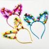 Cute Easter Bunny Ear Headband for Sports & Fun Free Size/Purple 5ea