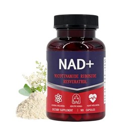 Suplemento liposomal NAD+ de 1500 mg con resveratrol para hombres y mujeres, energía celular, envejecimiento saludable y apoyo inmunológico, certifica