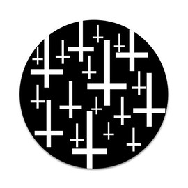 2X Sticker Set - Upside Down Crosses Symbol - for Phone Grip Stent Cell Phones Tablets (Stickers Only)