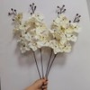 Artificial Orchid Stems Set of 4 ,30" Dancing Orchid,UV Resistant
