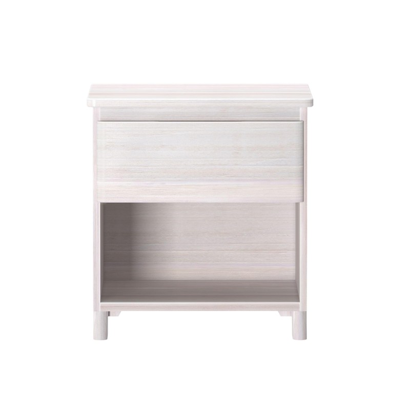 Max & Lily Farmhouse 1 Drawer Nightstand, Whitewash