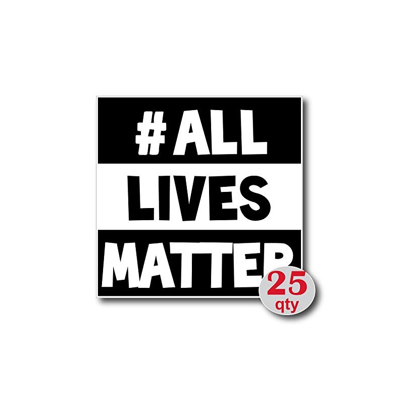 All Lives Matter ALM Square Sticker Decal (25)