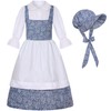 SIZGAROOT - Disfraz colonial para niña pionera, vestido de pradera