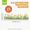 Stickers4 - Spring Window Stickers for Glass - Daffodill and