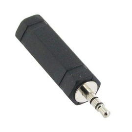 3.5mm Stereo Male Jack to 6.35mm 1/4 inch Mono Female Adaptor Plug Audio Hi-Fi