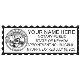 Hubco Pink S-844 Self Inking Notary Stamp - Nevada