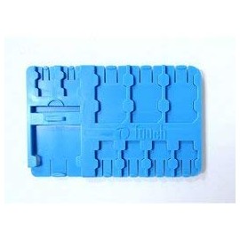 K-450 SIM & SD Card Compact Media Holder Case / Protects SIM Cards and MicroSD Cards (Blue [ID: 46546])