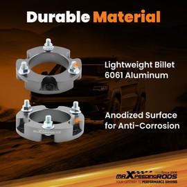 maXpeedingrods 2” Front Lift Leveling Kit for Toyota Tacoma/4Runner 2003-2023, for Toyota FJ Cruise 2007-2015, Strut Spacer Extensions