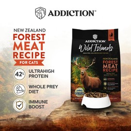 Addiction Wild Islands Forest Meat Premium Venison Recipe Dry Cat Food - 10 lb