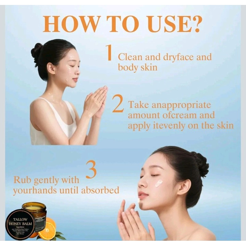 Marroomi Beef Tallow Balm with Raw Honey Exp 2029