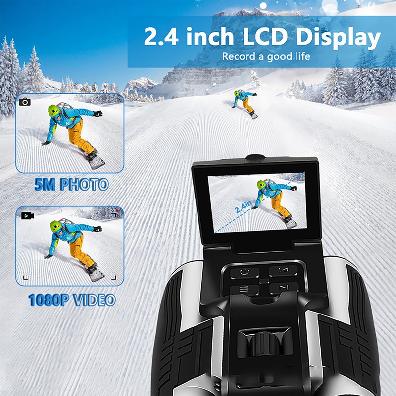2.4in LCD Display Digital Binoculars Camera 12X 5MP 32mm Lens