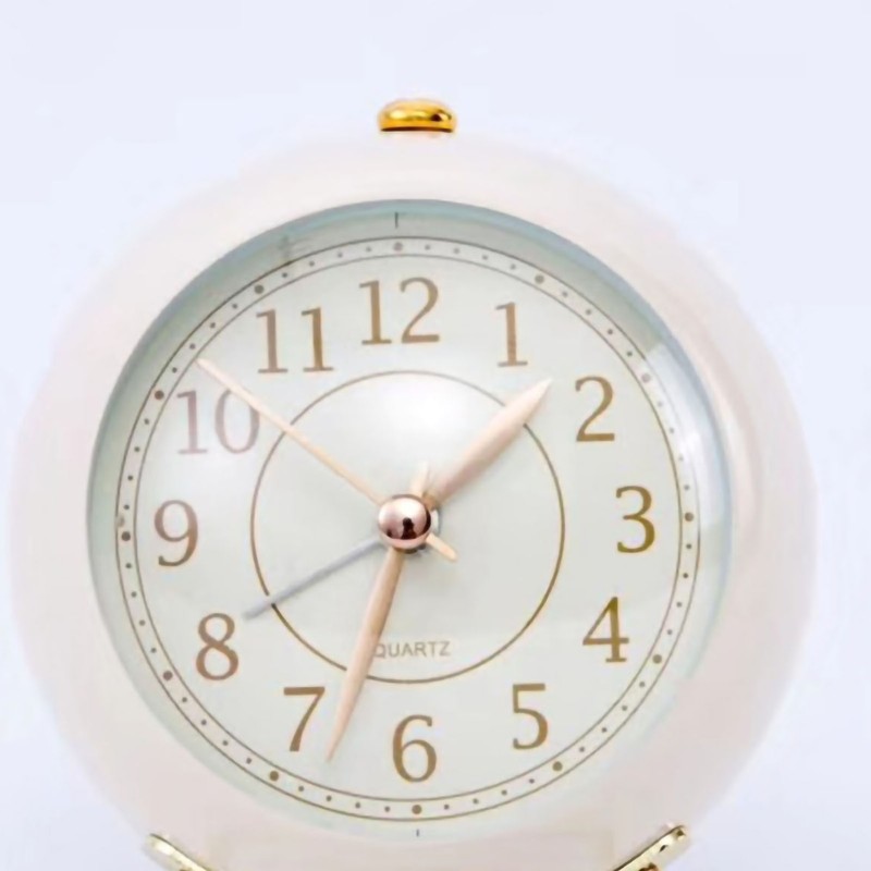 Small Round Clock Circular Base Mute Corrosion Resistance Quartz Bedside