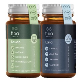 Laila + Scudo Tiba- Suplemento Cápsulas- Descanso Y Defensas