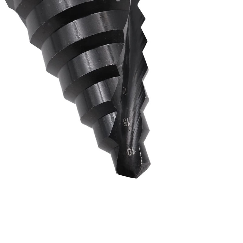 ZONADAH Spiral Nitriding Step Drill Bit Titanium Plated Multi Hole