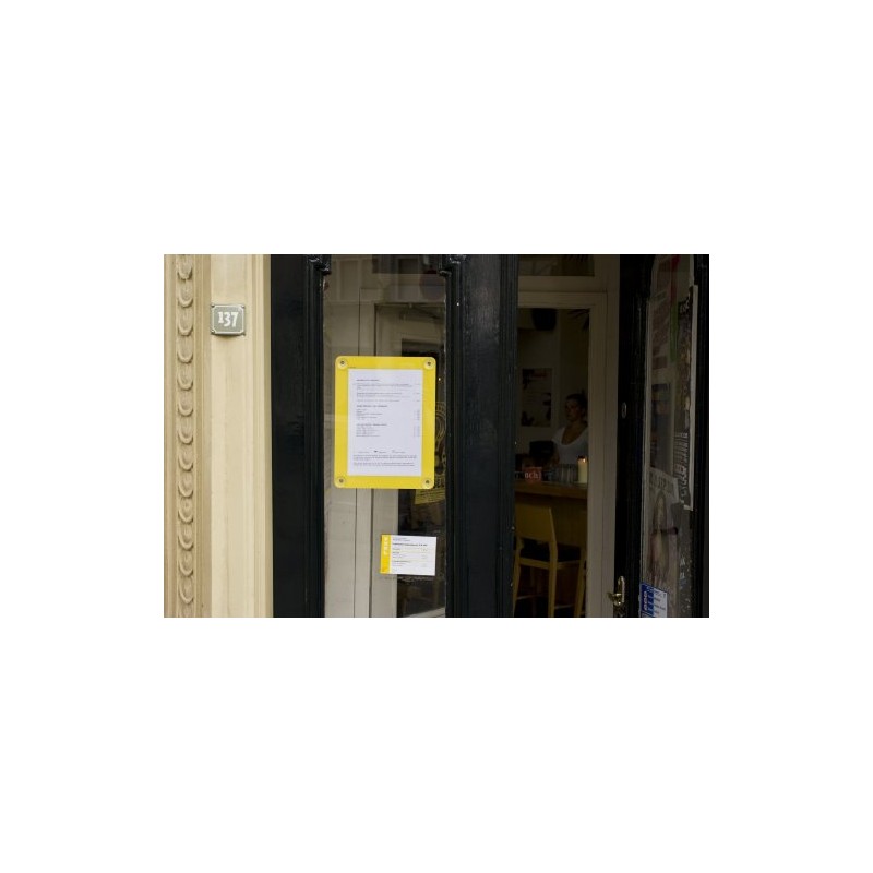 Securit A4 Window Display Frame - Yellow