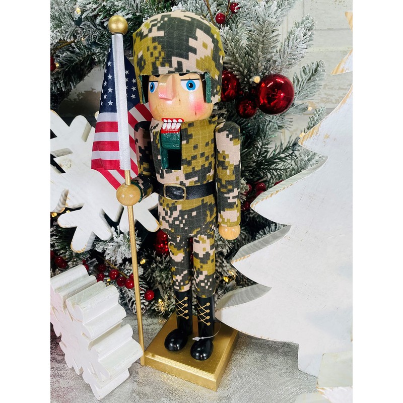 14" Army Nutcracker