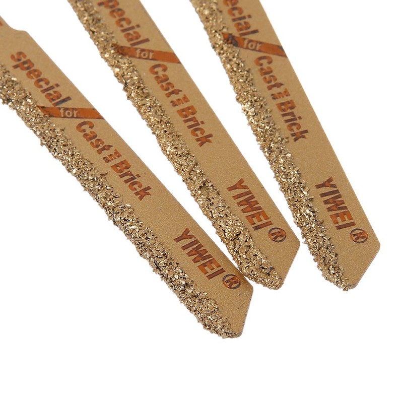 BOBEINI 3pcs 3" T150 Carbide Grain 50 Grit T-Shank Jigsaw