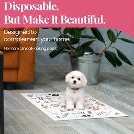 Pupiboo Disposable Dog and Cat Training Pads Highly Absorbent Pee Pads, Leak Proof Backing, for Housebreaking & Potty Training – 23x23 in (100 Count)