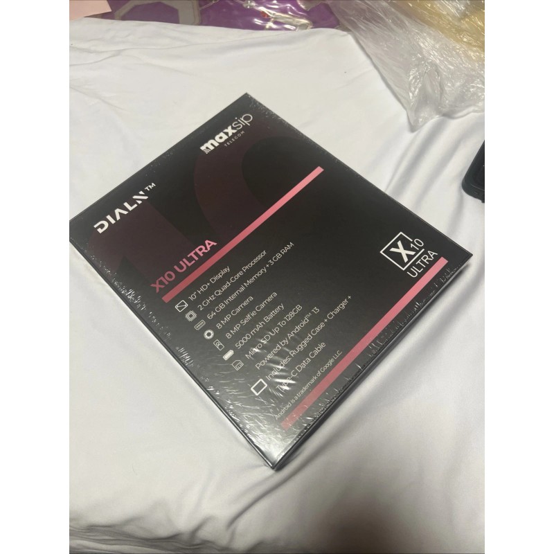 DIALN X10 ULTRA (4G LTE) Tablet Brand New Sealed Black