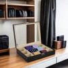Tie Display Case for 12 Ties, Belts, and Men's Accessories