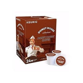 Donut House Collection, Donut House Coffee, Single-Serve Keurig K-Cup Pods, Light Roast, 96 Count (4 Boxes of 24 Pods)