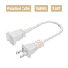 BolAAzuL Cable De Extensión De Alimentación De 2 Clavijas De