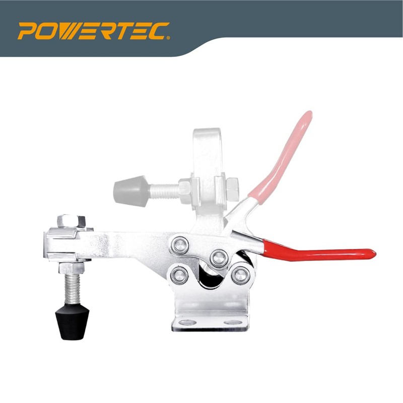 POWERTEC Toggle Clamp Set for T track, 500 lbs Holding