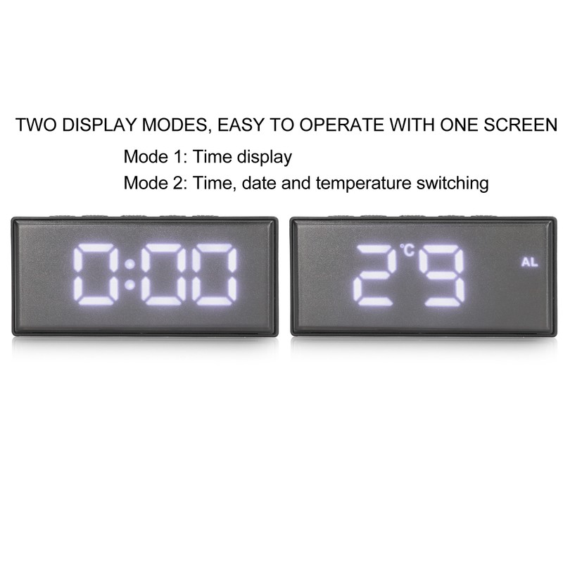 Digital Clock Energy Saving Backlight LED Mirror Digital Display Electronic