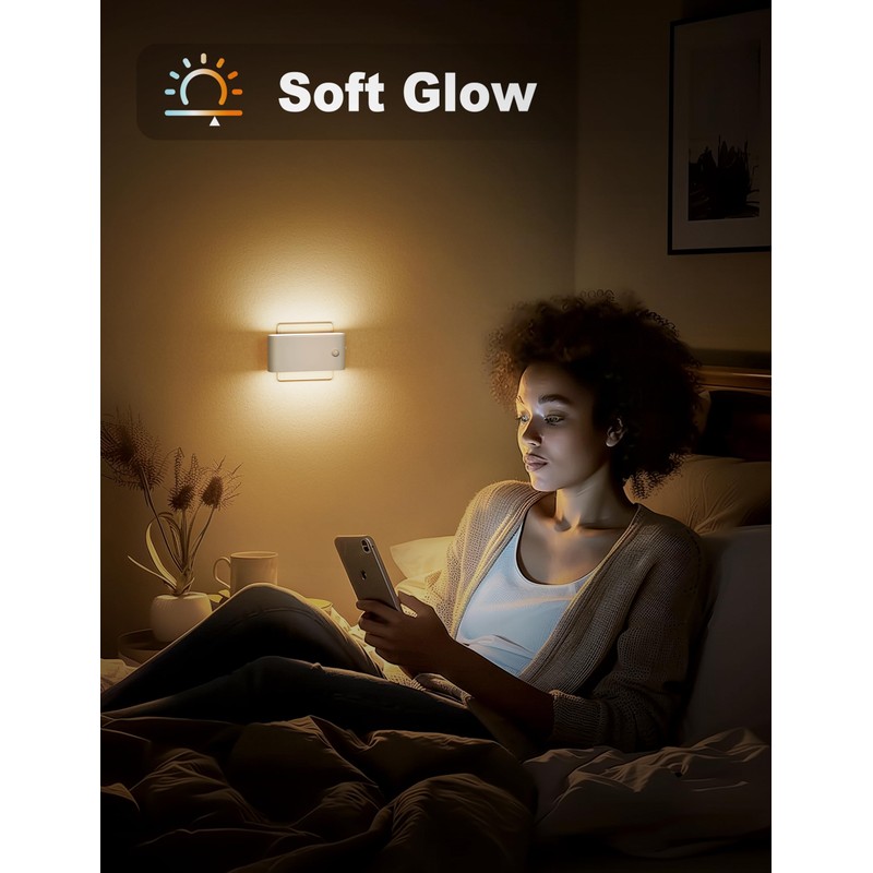 Night Light Socket with Motion Sensor, Pack of 2 Night