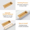 MOROBOR Tatami Hidden Door Handles, 4pcs Embedded Handle, Recessed Finger