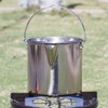 1.2L Outdoor Portable Camping Hiking Stainless Steel Hanging Water Pot