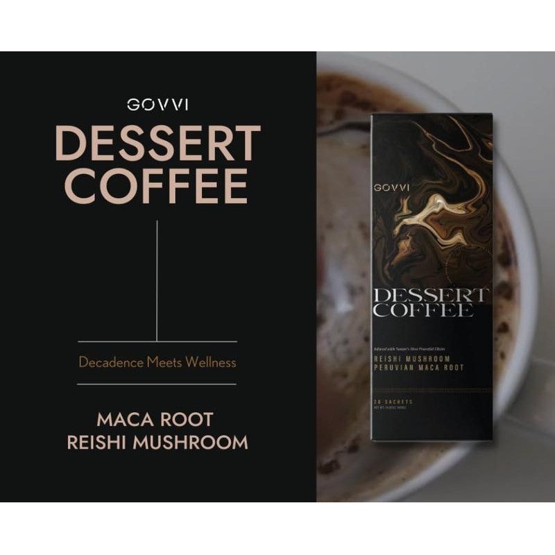 Govvi Dessert Coffee 1 Box 20 sachets - NEW